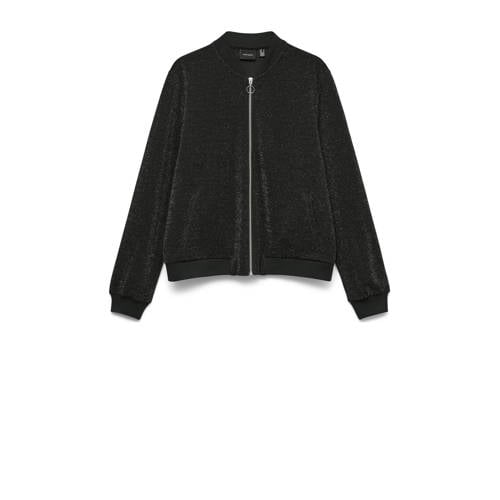 VERO MODA bomberjack met glitter zwart afbeelding