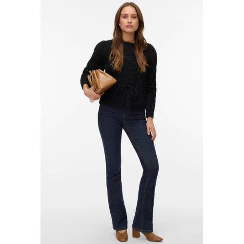 VERO MODA vest zwart met kabels afbeelding