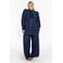 YOEK regular high waist broek dark blue denim