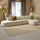 NOUS Living hoekbank Aura met ronde hoek - beige
