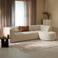 NOUS Living hoekbank Aura met ronde hoek - beige