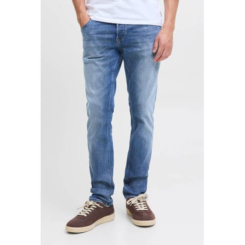JACK & JONES JEANS INTELLIGENCE JJIGLENN JJCOLE slim fit jeans blue denim afbeelding