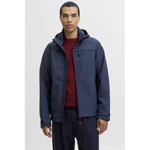 JACK & JONES softshell jas donkerblauw afbeelding