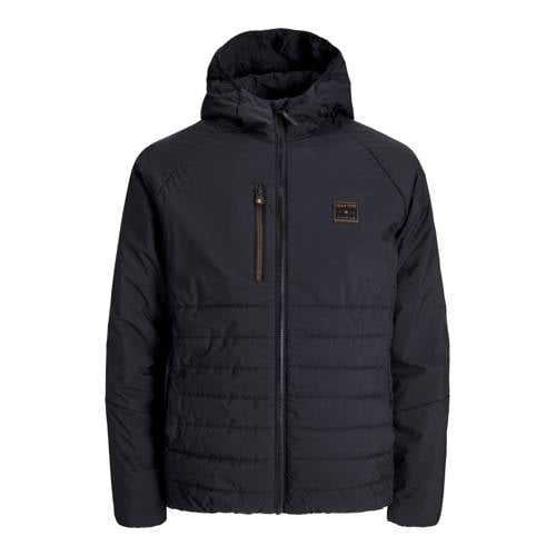 JACK & JONES gewatteerde jas zwart afbeelding