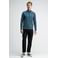 Butcher of Blue trui met wol fijn gebreid blauw