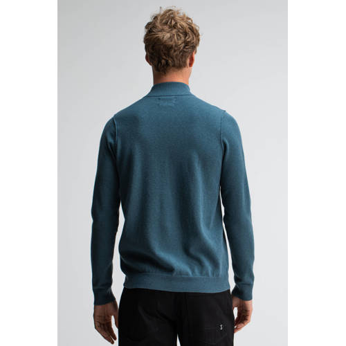 Butcher of Blue trui met wol fijn gebreid blauw afbeelding