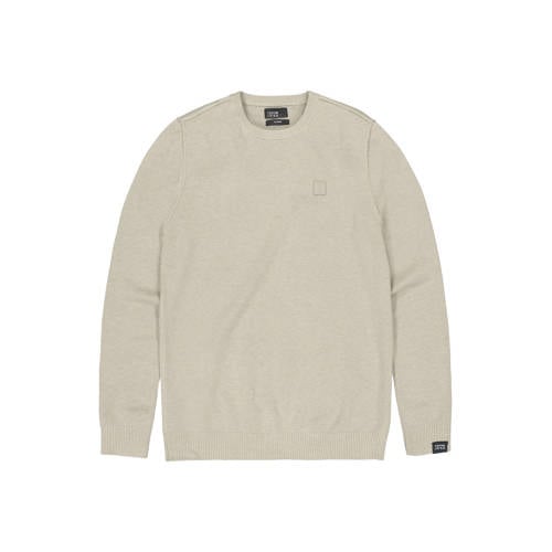 Butcher of Blue trui met wol fijn gebreid beige afbeelding