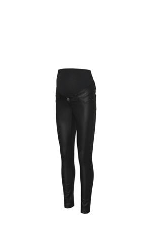 low waist zwangerschaps slim fit jeans zwart