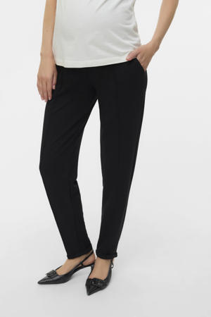 regular high waist zwangerschaps casual broek zwart