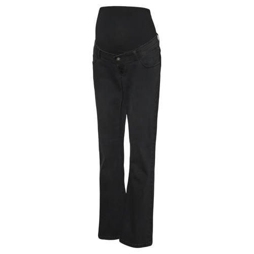 MAMALICIOUS zwangerschapskleding flared jeans black denim afbeelding