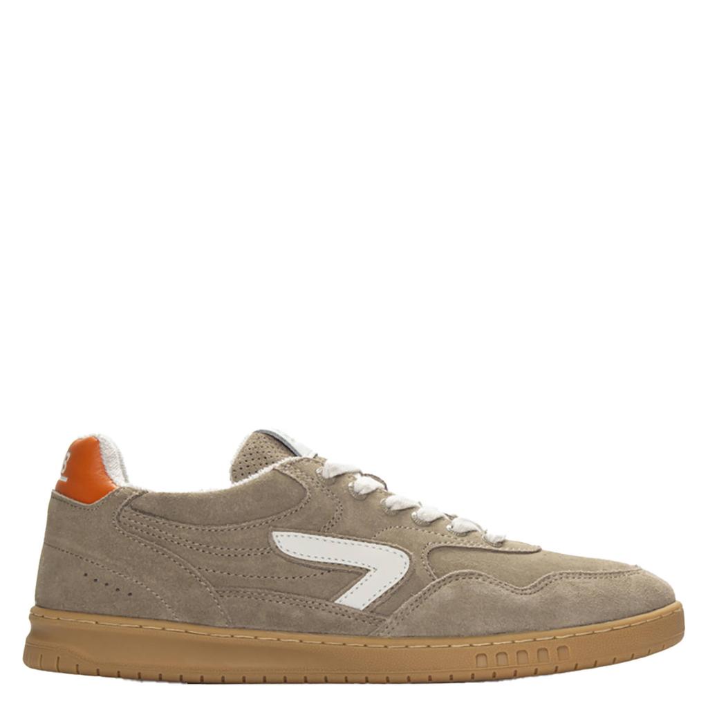 Taupe heren HUB Vancouver suède sneakers