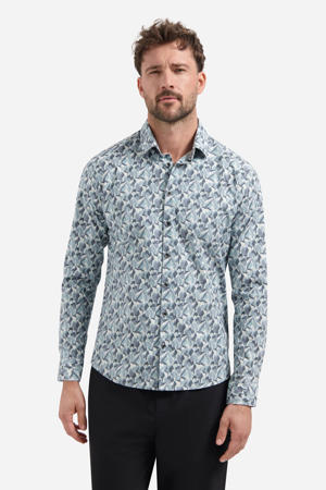 regular casual overhemd blauw