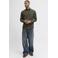 JACK & JONES ESSENTIALS regular casual overhemd donkergroen