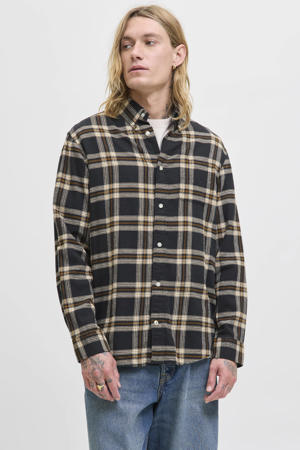 regular casual overhemd zwart