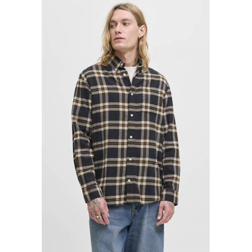 JACK & JONES ESSENTIALS regular casual overhemd zwart afbeelding