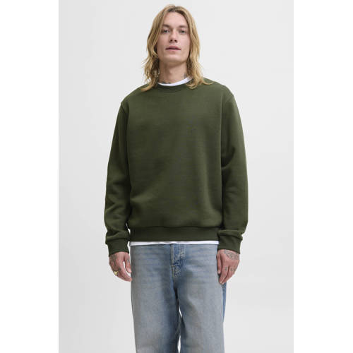 JACK & JONES ESSENTIALS sweater donkergroen afbeelding