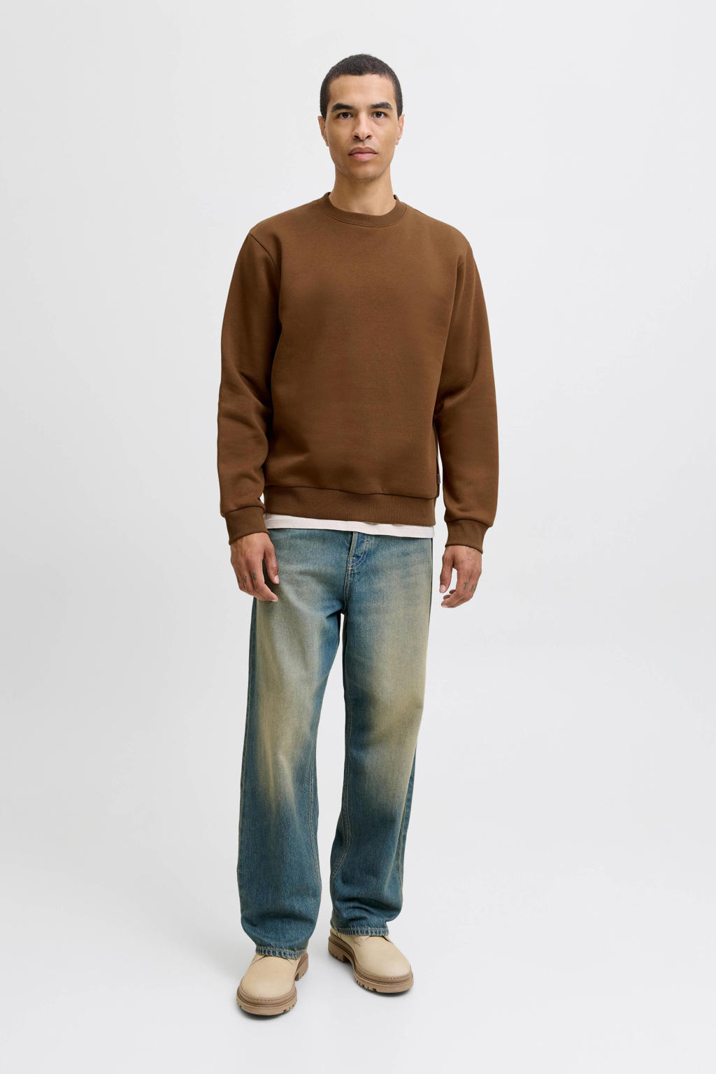 JACK & JONES ESSENTIALS sweater bruin