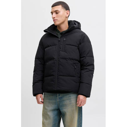 JACK & JONES ESSENTIALS winterjas zwart afbeelding