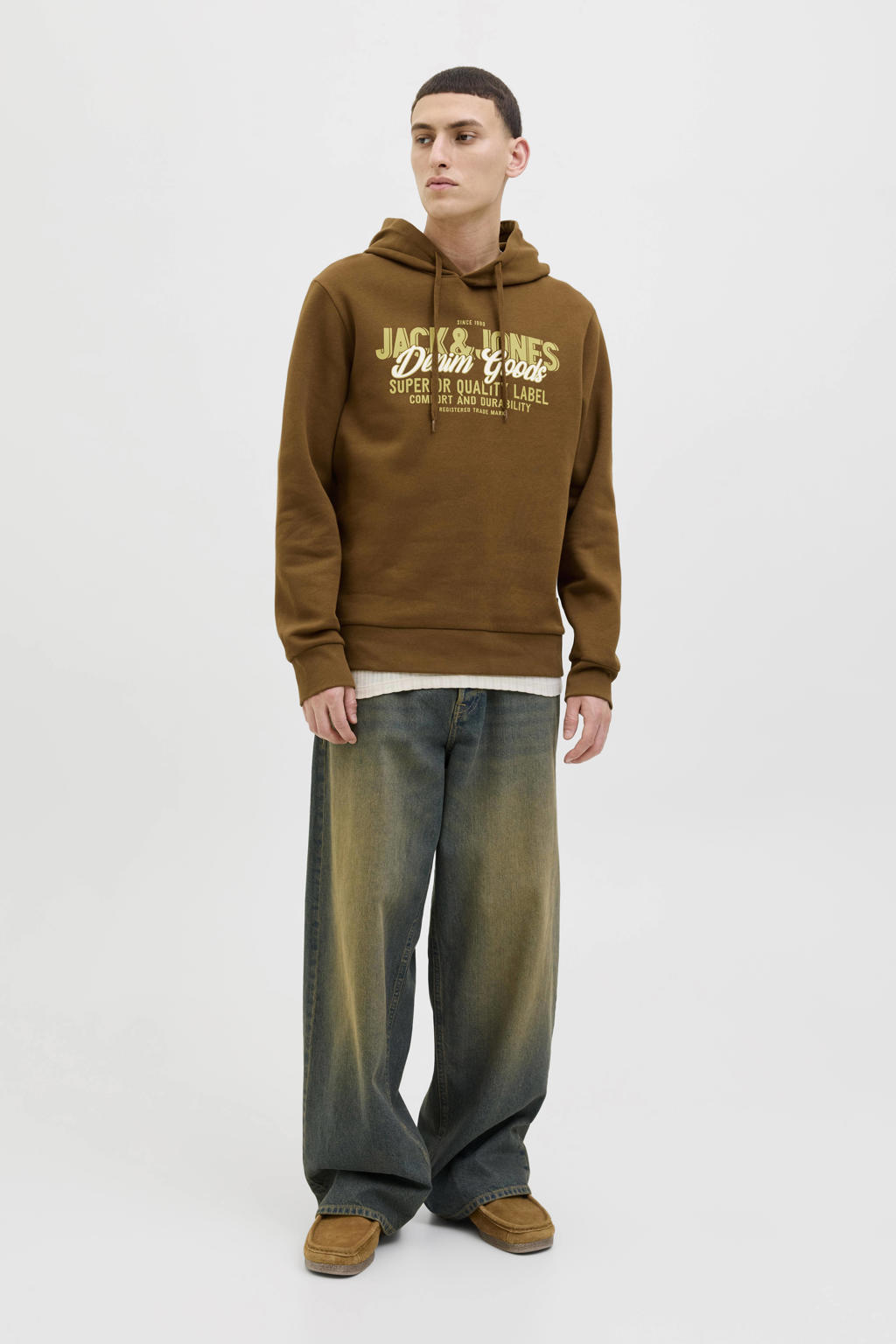 JACK & JONES ESSENTIALS hoodie bruin