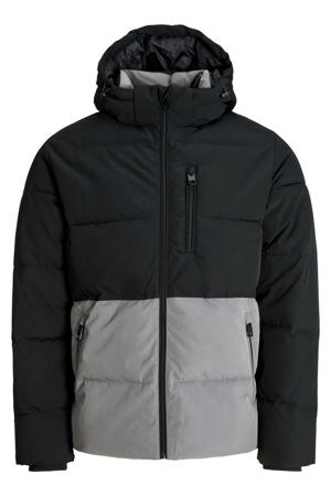 winterjas grijs/zwart