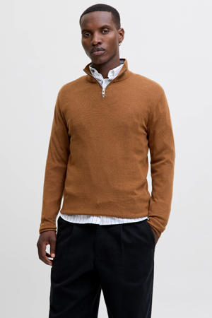 pullover fijn gebreid bruin