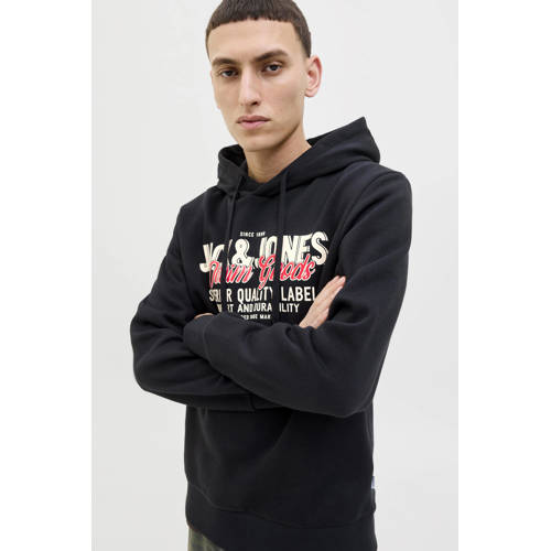 JACK & JONES ESSENTIALS hoodie zwart afbeelding