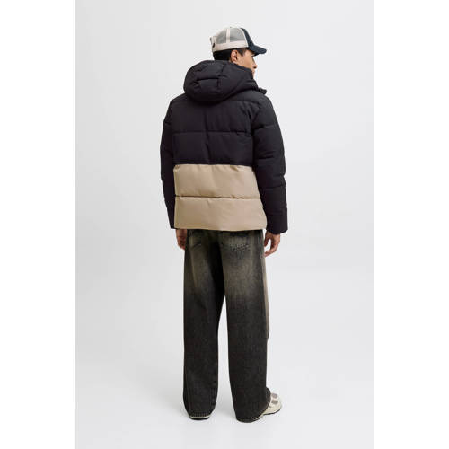 JACK & JONES ESSENTIALS winterjas beige/zwart afbeelding