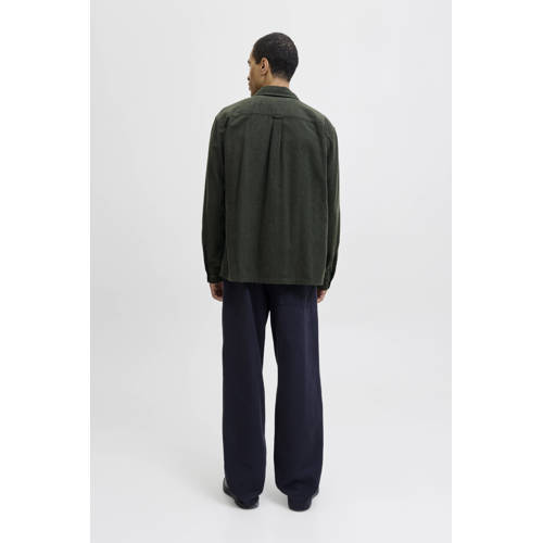 JACK & JONES ESSENTIALS overshirt donkergroen afbeelding