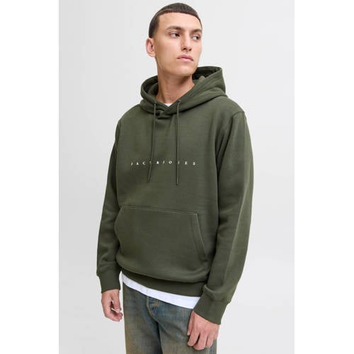 JACK & JONES ESSENTIALS hoodie donkergroen afbeelding