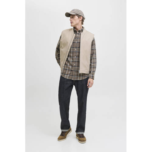 JACK & JONES ESSENTIALS regular casual overhemd bruin afbeelding