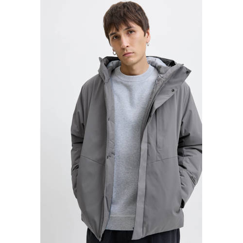 JACK & JONES ESSENTIALS softshell jas grijs afbeelding