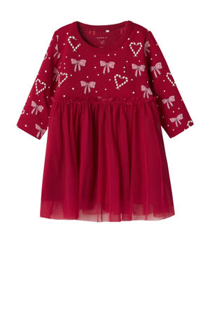 midi jurk rood