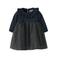 NAME IT BABY jurk met glitter donkerblauw
