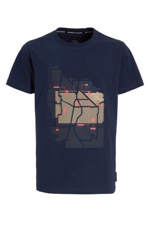 T-shirt marineblauw
