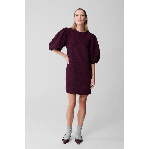Shoeby midi jurk donkerrood afbeelding