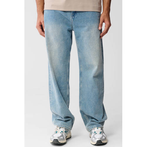 Shoeby loose fit baggy jeans mediumstone afbeelding