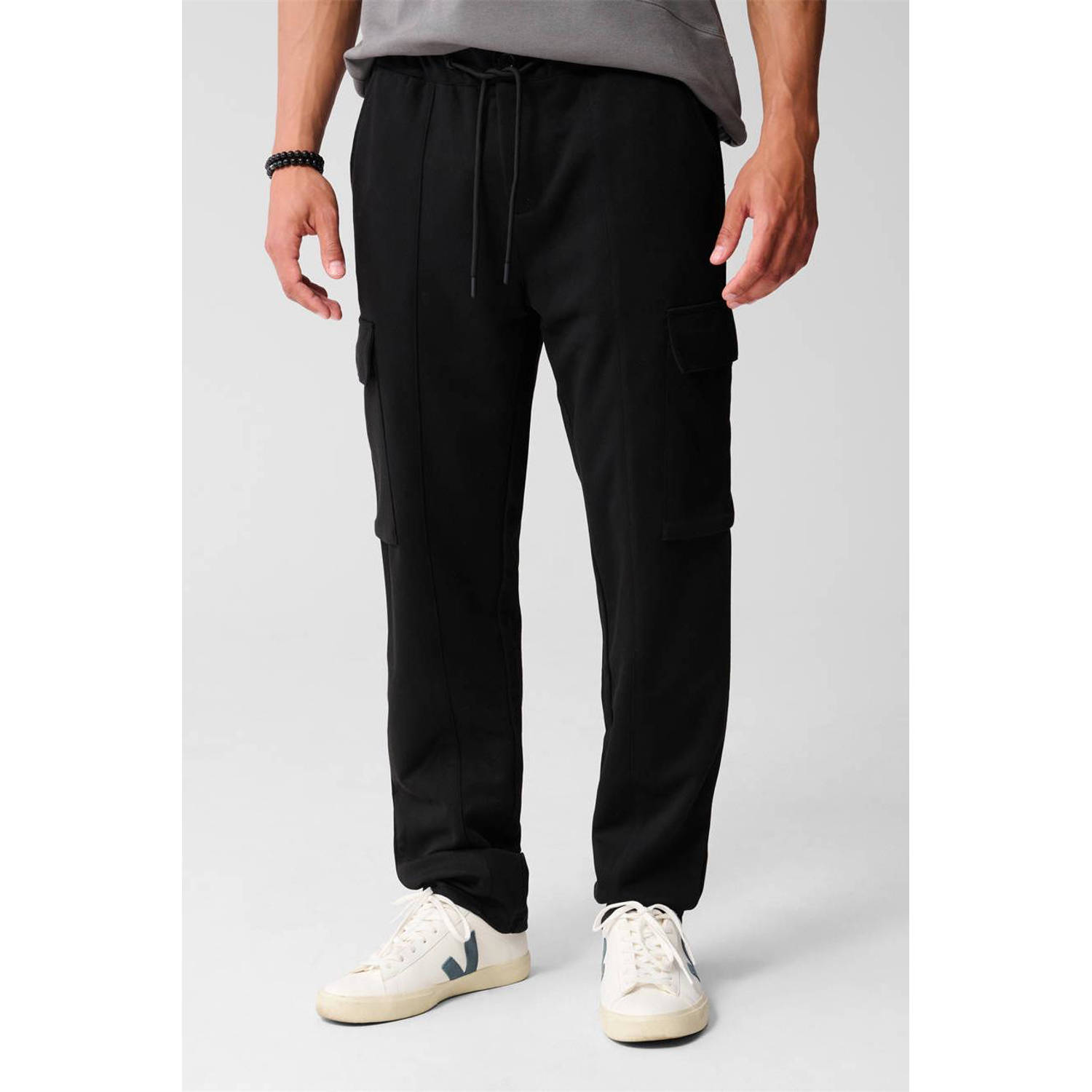 Shoeby regular casual broek zwart