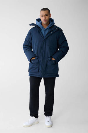 winterjas blauw
