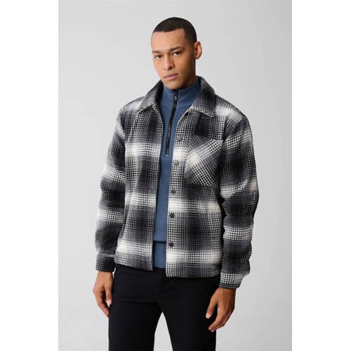 Shoeby geruit overshirt zwart afbeelding