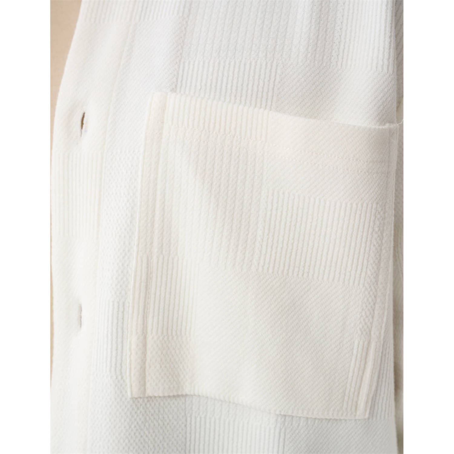 Shoeby overshirt met textuur ecru