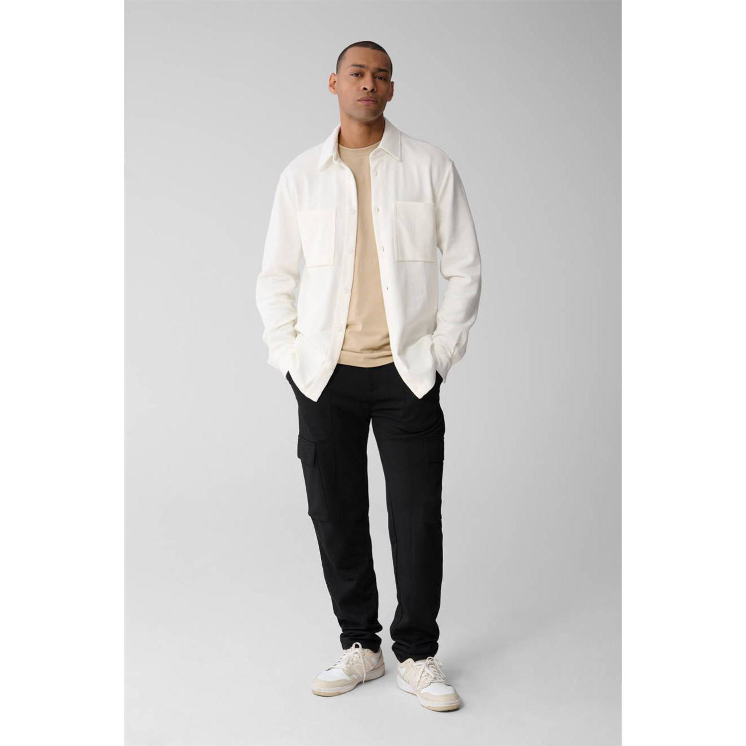 Shoeby overshirt met textuur ecru