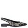 Nelson slingback loafers met eyelets zwart