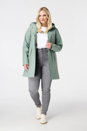 regenjas mintgroen