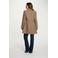 Morgan manteljas met wol taupe
