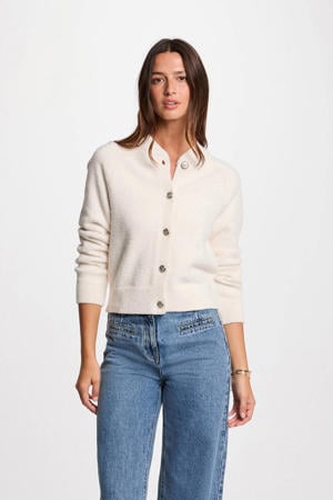 gebreid vest ecru
