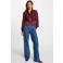 Morgan satijnen blouse donkerrood