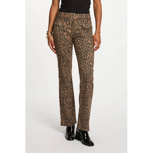 Morgan high waist bootcut jeans bruin afbeelding