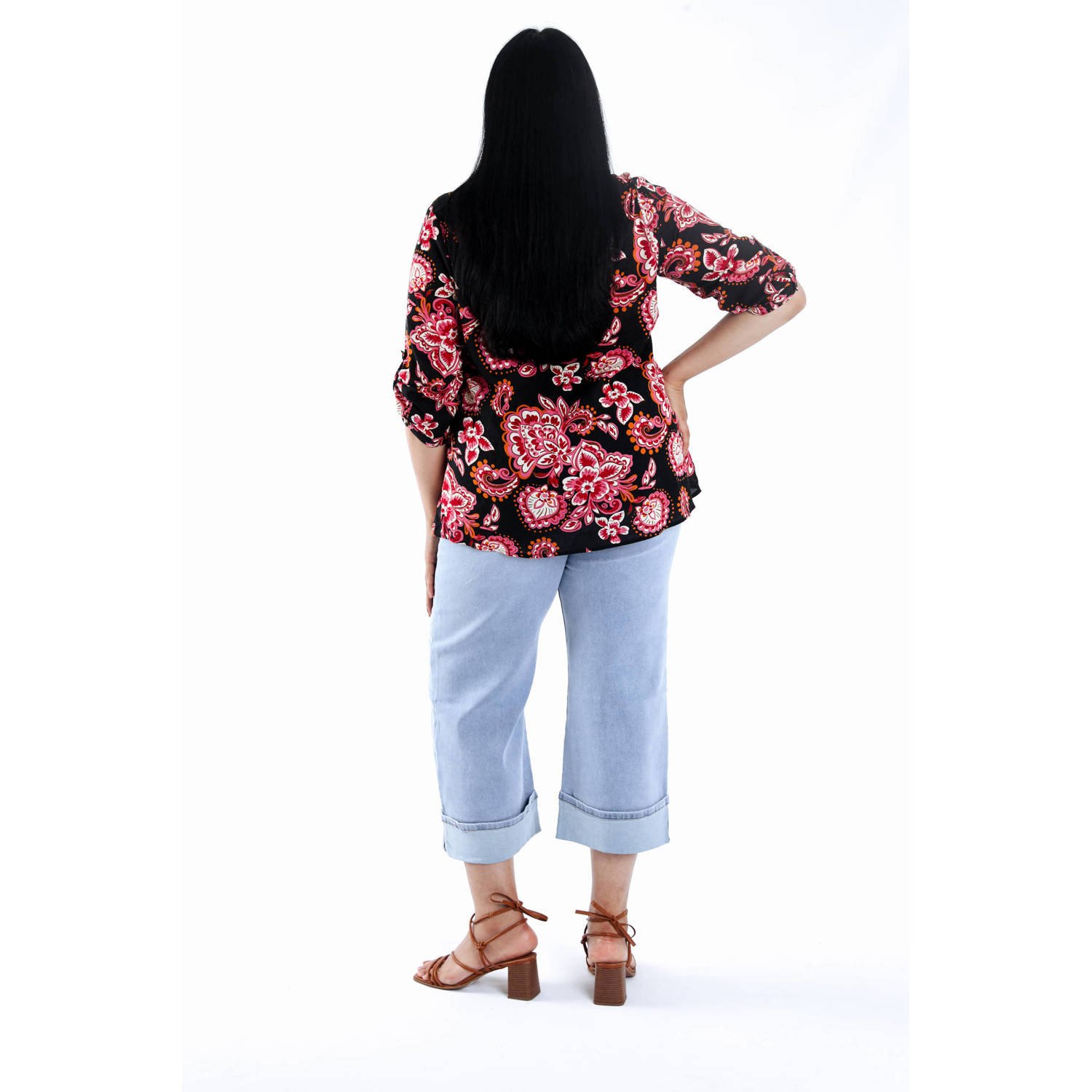 Paprika blousetop zwart