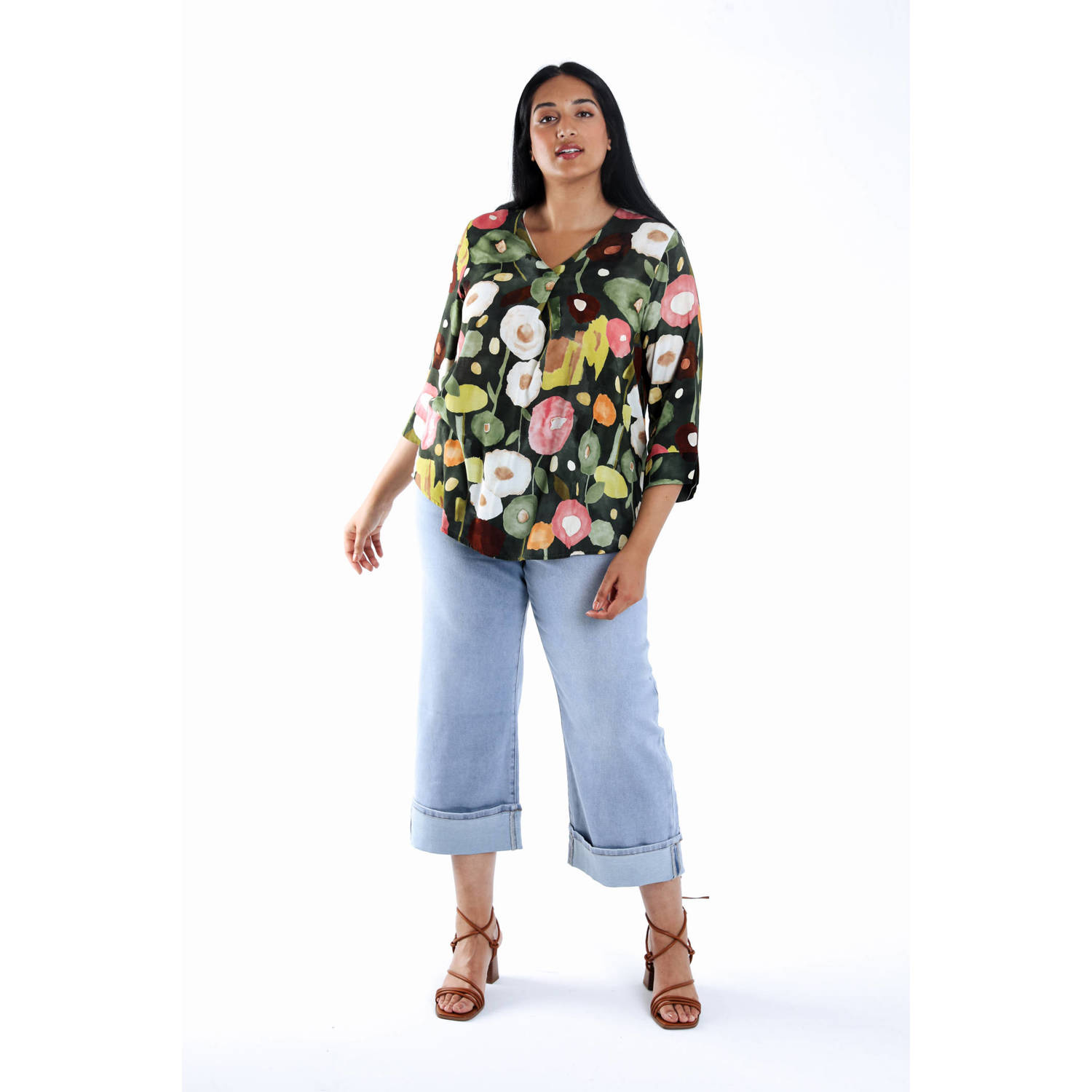 Paprika blousetop kaki