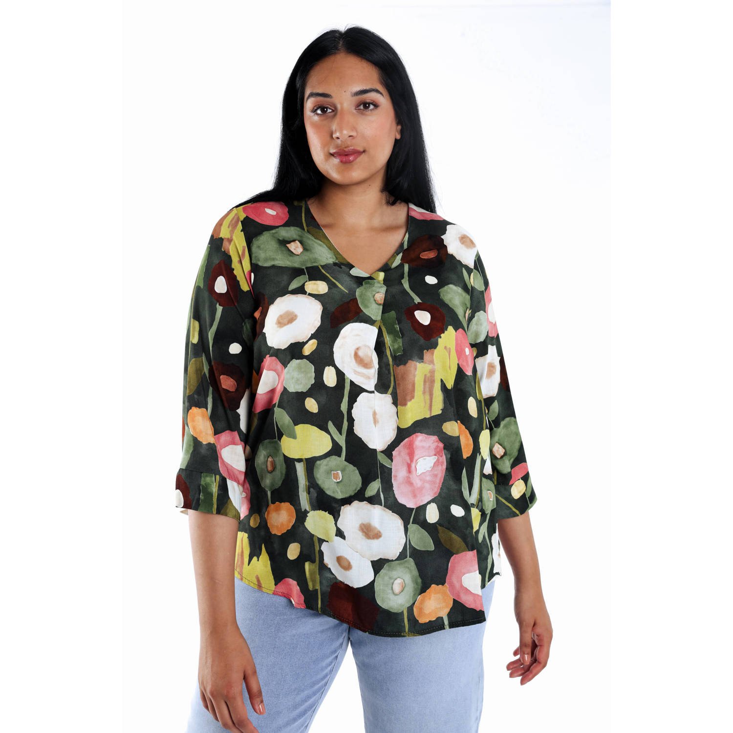 Paprika blousetop kaki